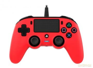 Nacon Compact Controller Ufficiale Sony PlayStation, Rosso