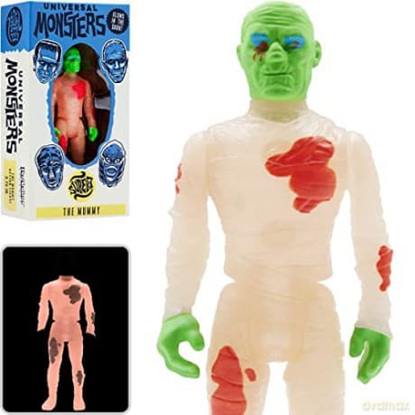 Universal Monsters: Universal Monsters Reaction Figure - The Mummy (Glow-In-The-Dark Costume Colors)