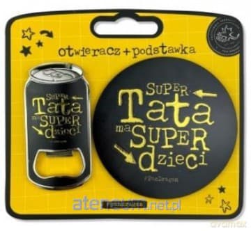 Zestaw otwieracz + podstawka Super Tata