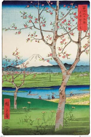 HIROSHIGE - Poster Maxi 91.5x61 - The Outskirts of Koshigaya EXCLU KA
