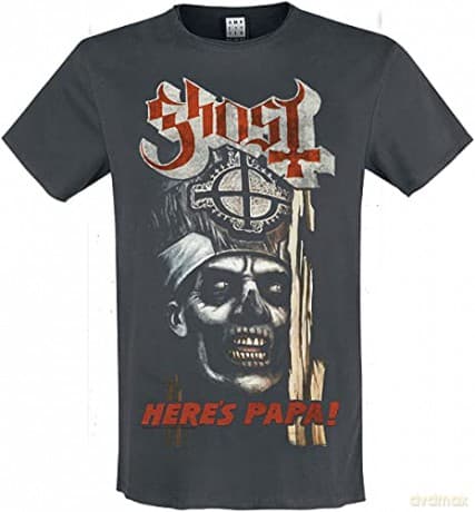 Ghost: Ghost Heres Papa Amplified X Large Vintage Charcoal T Shirt
