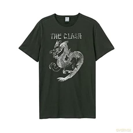 Clash: Clash - New Dragon Amplified Xx Large Vintage Charcoal T Shirt