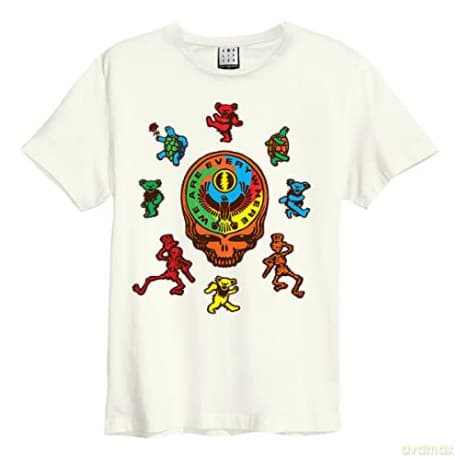 Grateful Dead: Grateful Dead - We Are Everywhere Amplified Small Vintage White T Shirt