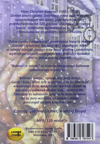 Dziewczynka Z Zapałkami - Hans Christian Andersen [AUDIOBOOK] [CD-MP3]