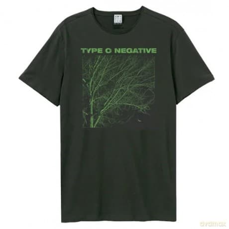 Type O Negative: Type O Negative Green Tree Amplified Vintage Charcoal Medium T Shirt