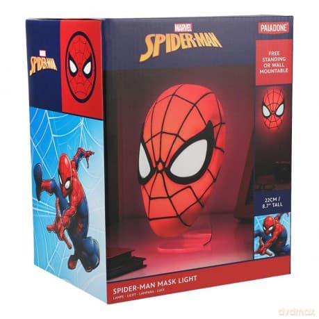 Marvel Spiderman Mask desktop / wall light (high: 15 cm) / lampka ścienno-biurkowa Marvel Spiderman maska (wysokość: 15 cm)