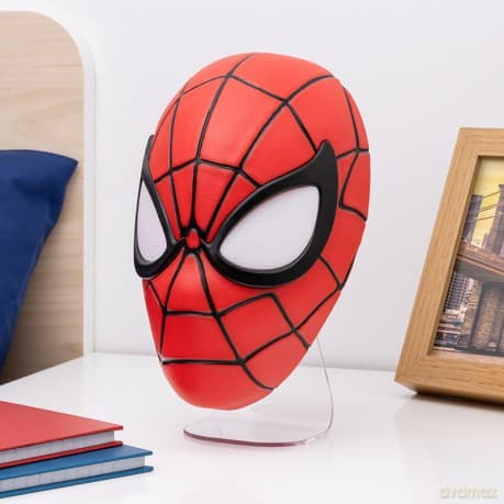 Marvel Spiderman Mask desktop / wall light (high: 15 cm) / lampka ścienno-biurkowa Marvel Spiderman maska (wysokość: 15 cm)