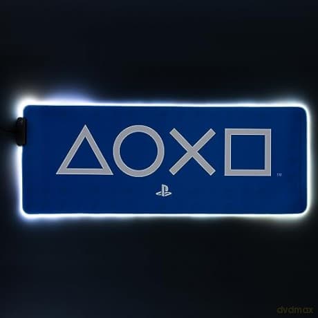 Playstation Light Up desk mat - mousepad (80 x 30 cm) / Playstation mata na biurko - podkładka pod myszkę (80 x 30 cm) z podświetleniem