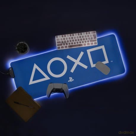 Playstation Light Up desk mat - mousepad (80 x 30 cm) / Playstation mata na biurko - podkładka pod myszkę (80 x 30 cm) z podświetleniem