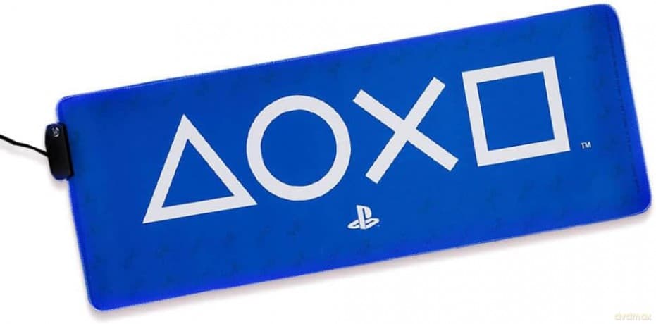 Playstation Light Up desk mat - mousepad (80 x 30 cm) / Playstation mata na biurko - podkładka pod myszkę (80 x 30 cm) z podświetleniem