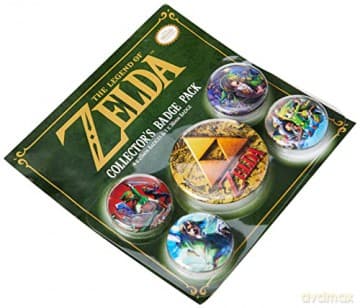 The Legend of Zelda Classic Badge Pack (5 pcs) / Zestaw przypinek The Legend of Zelda - classic (5 sztuk)