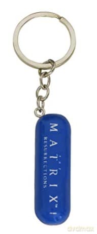 THE MATRIX (RED AND BLUE PILL) 3D KEYCHAIN / Brelok 3D Matrix - niebieska i czerwona pigułka