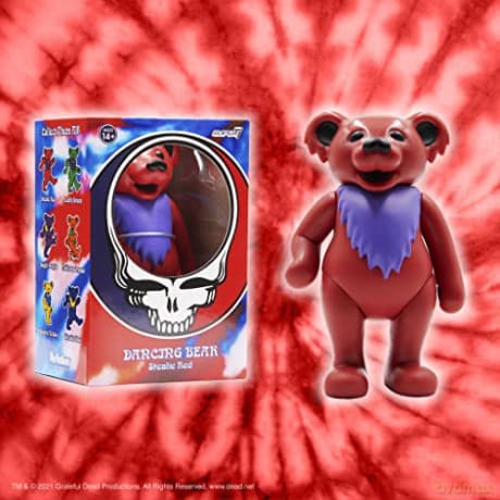 Grateful Dead: Grateful Dead- Dancing Bear (Stealie Red) Reaction Figure