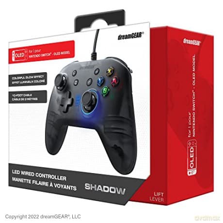 Bionik: Dreamgear Shadow Wired Controller For Nintendo Switch - Oled Model & Nintendo Switch