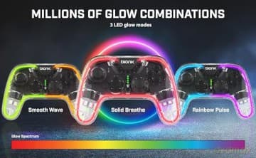 Bionik: Bionik Nintendo Switch Neoglow Wireless Rgb Controller