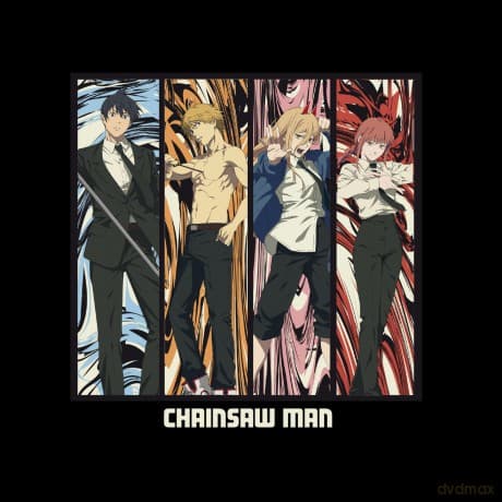 CHAINSAW MAN - Tshirt Group man SS black - New Fit