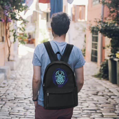 DC COMICS - backapck black - Blue Beetle Logo