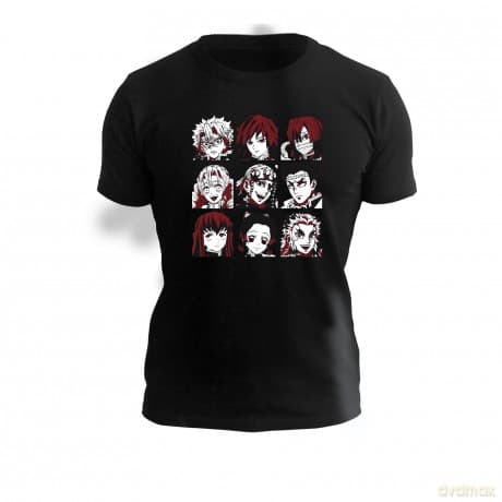 DEMON SLAYER - Tshirt Hashira Season 2 man SS black - basic