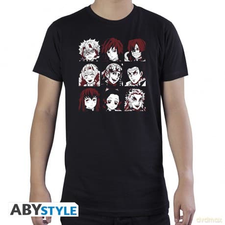 DEMON SLAYER - Tshirt Hashira Season 2 man SS black - basic