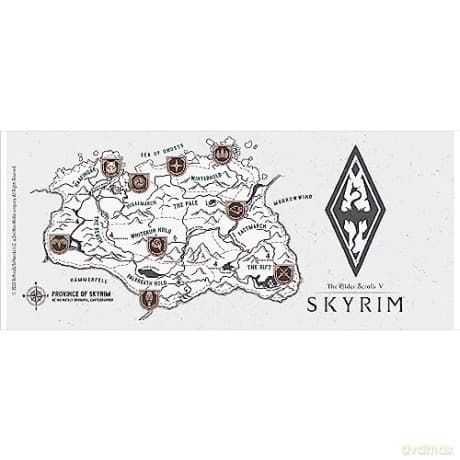SKYRIM - Kubek - 320 ml - Map - subli - box