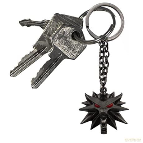 THE WITCHER - Keychain 3D Wolf School Emblem