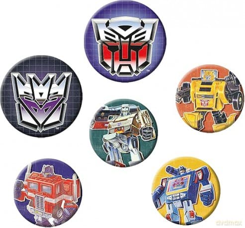 TRANSFORMERS - Badge Pack - Transformers First Generation