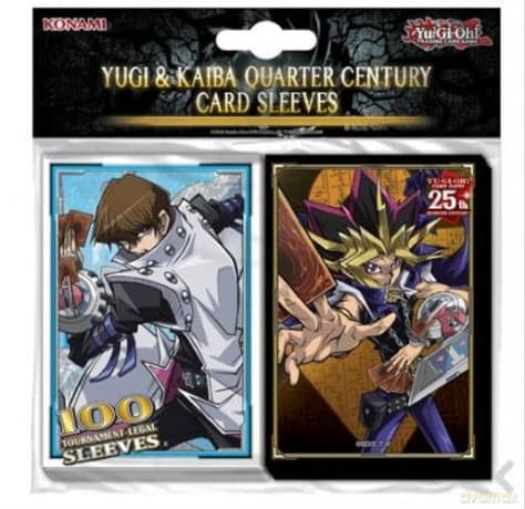 YU-GI-OH! ACC - Sleeve Yugi & Kaiba Quarter Century (100ct)X8 (08/02)