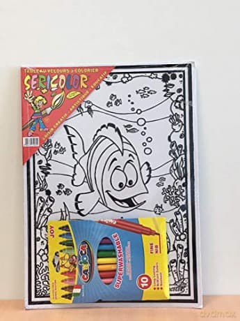 Un Ourson sur Son TRAINEAU - Tableau A COLORIER