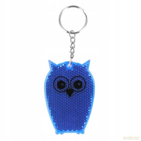 Brelok odblaskowy 7cm Sowa 517215 12 sztuk
