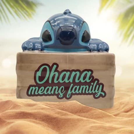 DISNEY Cookie Jar Lilo & Stitch - Ohana / Pojemnik na ciastka Disney - Lilo & Stitch - Ohana - ABS