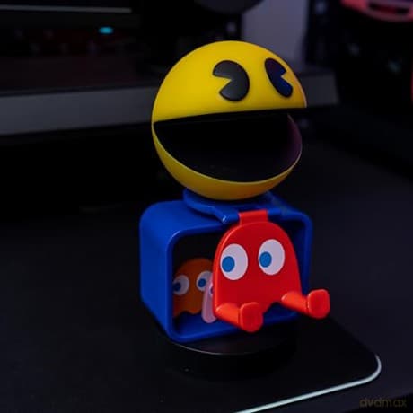Pac-Man controller and phone holder (20 cm) / stojak Pac-Man (20 cm)