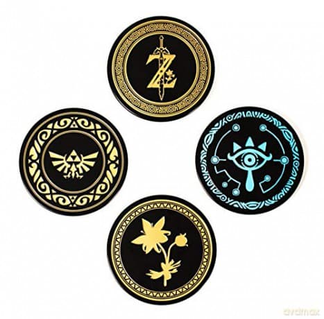 The Legends of Zelda metal coaster set (4 pcs) / zestaw metalowych podkładek Legends of Zelda (4 szt)