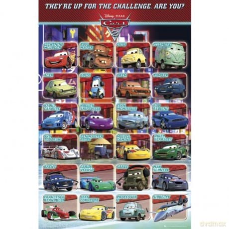 Auta 2 Profiles - Samochody [PLAKAT]