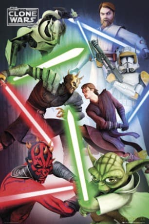 Wojny Klonów Good Vs Evil [PLAKAT]