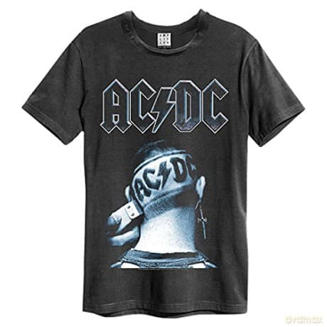 AC/DC: AC/DC - Clipped Amplified Vintage Charcoal X Large T-Shirt