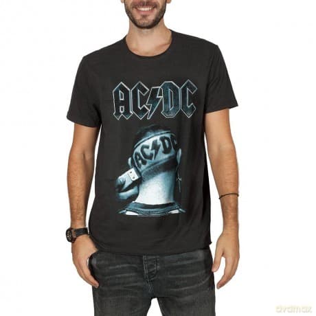 AC/DC: AC/DC - Clipped Amplified Vintage Charcoal Xx Large T-Shirt