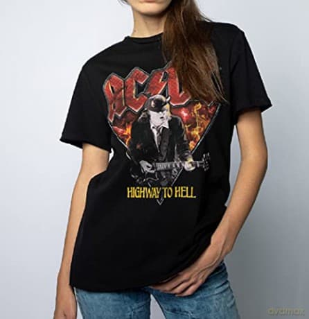 AC/DC: AC/DC Highway To Hell Amplified Vintage Charcoal X Large T Shirt