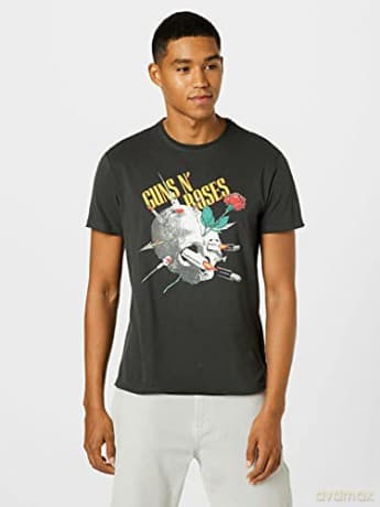 Guns N Roses: Guns N Roses - Needle Skull Amplified Vintage Charcoal XX Large T Shirt