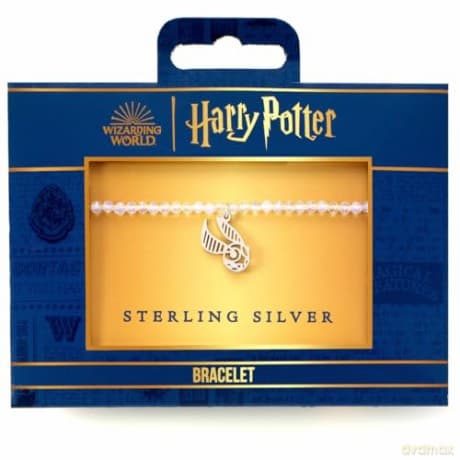 Harry Potter: Harry Potter Crystal Bracelet & Sterling Silver Golden Snitch Charm