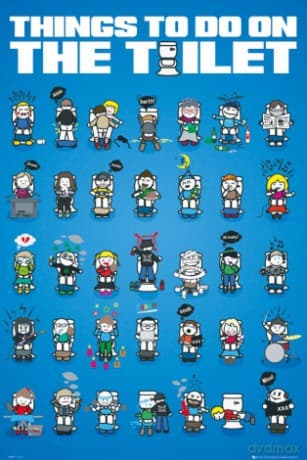 Things To Do Toilet [PLAKAT]