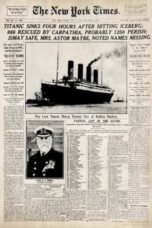 Titanic - New York Times [PLAKAT]