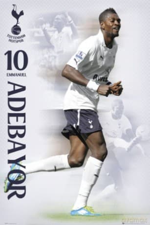 Tottenham Hotspurs Adebayor 11/12 [PLAKAT]