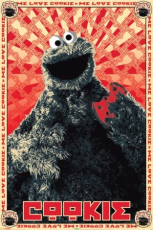 Ulica Sezamkowa - Cookie Monster [PLAKAT]
