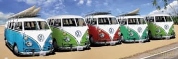 Vw Californian Camper Beach [PLAKAT]