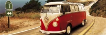 Vw Californian Camper Route One [PLAKAT]