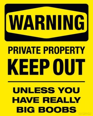 Warning (Boobs) [PLAKAT]