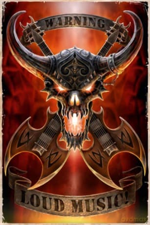 Warning Loud Music [PLAKAT]