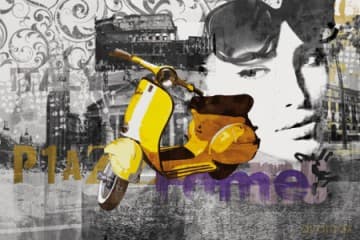 Włochy, Rzym (skuter) [PLAKAT]