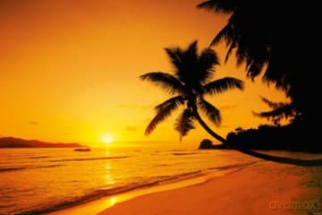 Zachód Słońca - Plaża [PLAKAT]