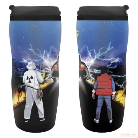 BACK TO THE FUTURE - Travel mug Doc & Marty